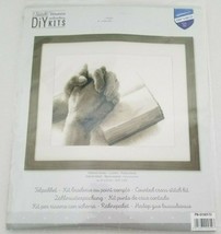VERVACO Praying Hands Counted Cross Stitch DIY Kit 10.8&quot; x 8.8&quot; Bible PN-0150173 - £27.96 GBP