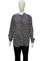 Isabel Marant Etoile Women&#39;s Abstract Printed Kimono Shirt Blouse Tunic Top L 42 - £82.34 GBP