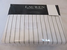Ralph Lauren Spencer Stripe Sateen 4P queen sheet set Grey $170 - $104.59
