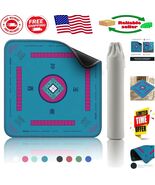 Elegant Blue Mahjong Table Mat - Noise Absorbing, Waterproof 32.4 Inch D... - $1,327.13 MXN