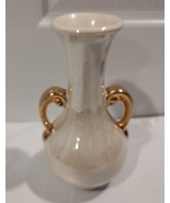 Vintage Lusterware “Pearl China Co” Two Handled Vase. Romantic 22K Gold - £7.66 GBP
