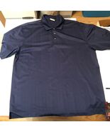Nike Golf Polo Shirt Large Adult Navy Blue Lightweight Stretch Dri Fit L... - $25.22 CAD