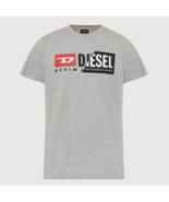 DIESEL T-Diego-Cuty Men&#39;s T-shirt Size L (21x28&quot;) Light Gray 100% Cotton... - $46.08