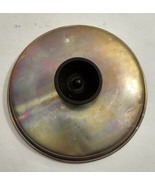 Vintage Aluminum Black Top Knob 6 3/8&quot; Round Replacement Lid #73 - $352.39 MXN