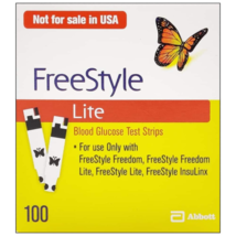 FreeStyle Lite Blood Glucose Test Strips 100pk - £89.54 GBP