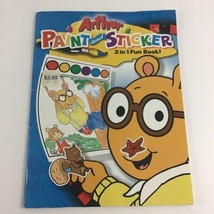 Arthur Paint And Sticker 2 in 1 Fun Book Activity Bendon Vintage 2004 Marc Brown - £13.96 GBP