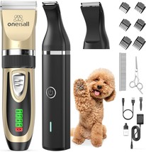 oneisall Dog Grooming Clippers and Dog Paw Trimmer Kit 2 in - £75.49 GBP