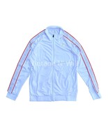 Kappa Mens XL White Gray Logo Tape Artem 2 Stripe Trim Retro Active Trac... - $56.05