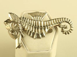Vintage Figural Sterling Silver Seahorse Brooch Pin - £39.47 GBP