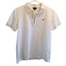 Diesel Mens Short Sleeve White Polo S Cotton Shirt Quarter Zip/Button - £22.37 GBP