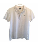 Diesel Mens Short Sleeve White Polo S Cotton Shirt Quarter Zip/Button - $28.45