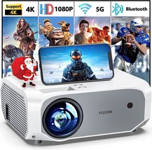 Wifi And Bluetooth Projector, Fudoni 10000L Portable Outdoor Projector With - £229.26 GBP