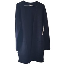 Goodthreads New Black Long Sleeve Cardigan with Pockets - £11.37 GBP