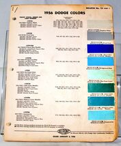 1956 Dodge Cars &amp; Truck Exterior Color Samples 679 - €6,79 EUR
