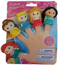Disney Princess Vinyl Finger Bath Puppets Ariel Belle Jasmine Cinderella Aurora - £5.59 GBP
