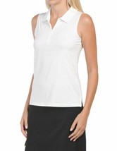 Nwt Ladies Tommy Bahama Golf White Sleeveless Golf Shirt Polo S M L Xl - £31.31 GBP