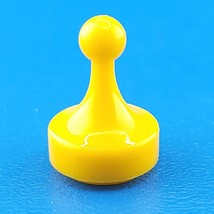 Clue Colonel Mustard Yellow Token Meeple Replacement Game Piece 1992 Plastic - £1.31 GBP