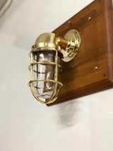 Handmade Swan Neck Brass Metal Finish Nautical Wall Sconce Outdoor Light Fixture - £88.94 GBP