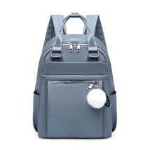 Fashion Ladies Shoulder Bag Solid Color Simple School Bag Waterproof Oxford Clot - £36.56 GBP