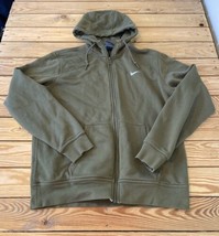 Nike Men’s Full Zip Hoodie jacket size L Green M10 - £21.71 GBP