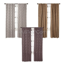 NEW HOME One Window Treatment Panel Zebra Curtain 54x84 inch Grey/Brown/Purple - £23.59 GBP