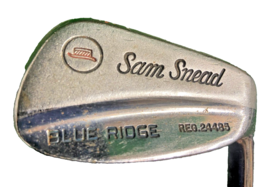 Sam Snead Blue Ridge 9 Iron Hat Stamp RH Stiff Steel Leather Grip 35.25 In. Nice - £12.74 GBP