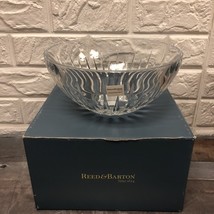 Reed &amp; Barton Soho Lead Crystal 8 1/2&quot; Bowl Czech Republic NEW - $50.41