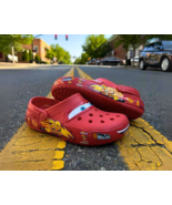 Mc Queen Crocs Funny Slippers Gift For Him Cars McQueen Crocs Funny Slip... - $39.99