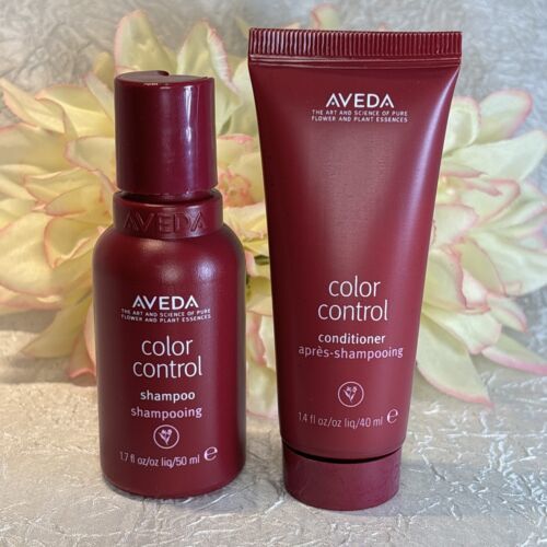 AVEDA Color Control Shampoo 1.7oz/50ml &amp; Conditioner 1.4oz/40ml Travel N... - $12.82