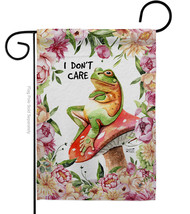 Don&#39;t Care Toad - Impressions Decorative Garden Flag G135470-BO - £16.01 GBP
