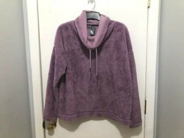 New Champion Purple Sherpa Cowl Neck Pullover Sweater Women&#39;s SZ XL Super Soft - £15.68 GBP