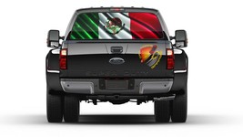 Mexican Flag Bandera de Mexico Rear Window Perforated Graphic Decal Tint... - £39.95 GBP