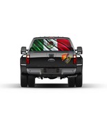 Mexican Flag Bandera de Mexico Rear Window Perforated Graphic Decal Tint... - £40.70 GBP