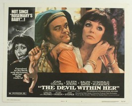 Original Horror Movie Lobby Card Poster THE DEVIL WITHIN HER Joan Collin... - $14.44