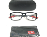 Ray-Ban Eyeglasses Frames RB8908 2000 Black Square Carbon Fiber 53-18-145 - $112.02