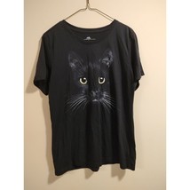 Celebrate Halloween Shirt Black Cat Youth Size Medium 8-10 Short Sleeve - £5.44 GBP