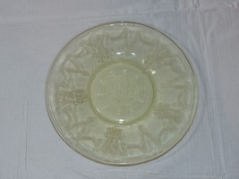 Amber Glass Bread Plate 6 1/8&quot; wide vintage Hocking ~ - £10.11 GBP