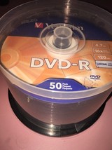 VERBATIM AZO DVD-R 16X 4.7GB Branded Logo 50 pack Spindle 95101 - $17.89