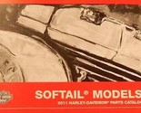 2011 Harley Davidson Softail Modèles Parties Catalogue Manuel Livre OEM ... - £80.41 GBP