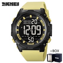 NEW SKMEI Fashion Military Sports Watches Alarm Countdown 50M Waterproof Outdoor - £47.56 GBP