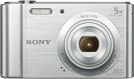 Sony (DSCW800) 20.1 MP Digital Camera (Silver) - £180.64 GBP