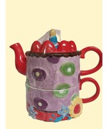 Vintage Pixie Chix Roscher Amy Flynn Tea Pot Birthday Cake  - $20.60 CAD