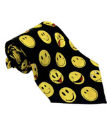 Mens Novelty Necktie Tie Designs By A. Rogers Smiley Face II Happy Faces... - £11.59 GBP