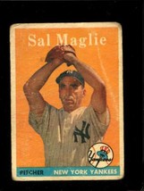 1958 TOPPS #43 SAL MAGLIE POOR YANKEES UER  *NY0161 - $3.92