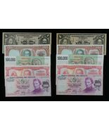 México, Argentina &amp; Uruguay Secuencial Notas Lote 5 Juegos De 2 Notas - €49,41 EUR