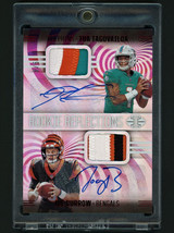 2020 Panini Illusions Joe Burrow/Tua Tagovailoa Dual Rookie Auto Patch #3/5  - $1,399.99