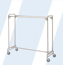 NEW 72&quot; DOUBLE GARMENT RACK (722) - $12,544.70 MXN