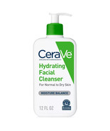 CeraVe Face Wash, Hydrating Facial Cleanser for Normal to Dry Skin 12 FL OZ - £12.62 GBP