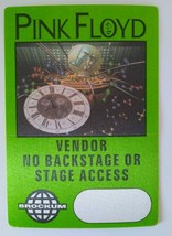 Pink Floyd Backstage Pass Momentary Lapse of Reason Tour 1987 Prog Rock ... - £11.80 GBP