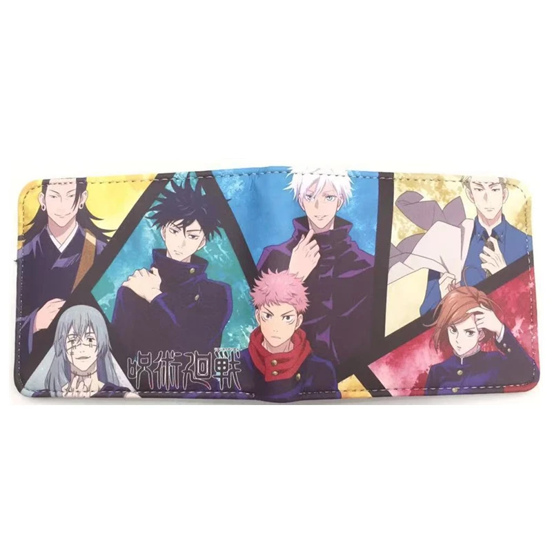 PU Japanese Anime Cartoon Wallet Jujutsu Kaisen Wallet Short Purse With Card Hol - $57.90